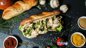 ساندویچ مرغ وقارچ یکی از خوشمزه‌ترین ترکیبات در هر مهمانی و دورهمی