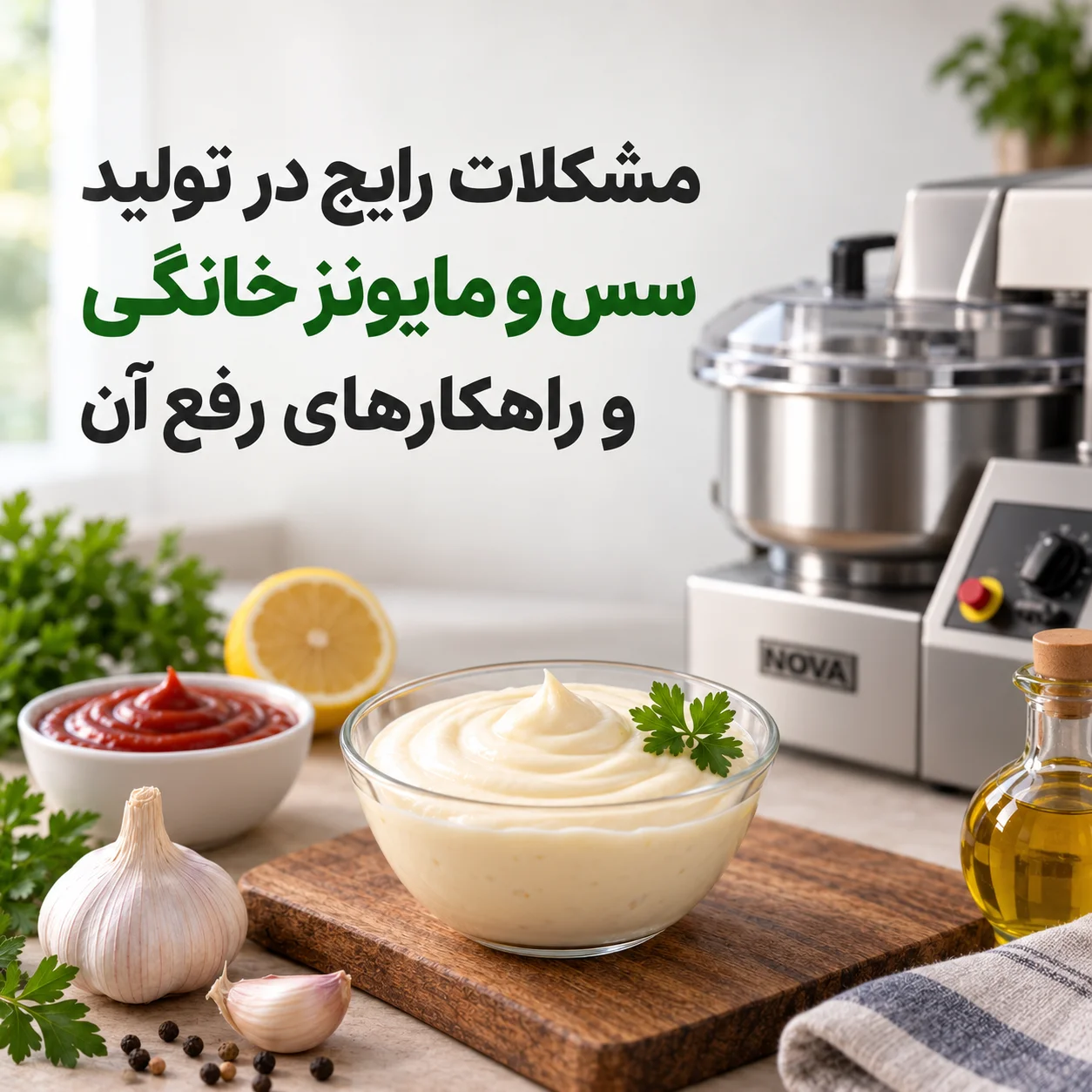 تولید سس و مایونز خانگی