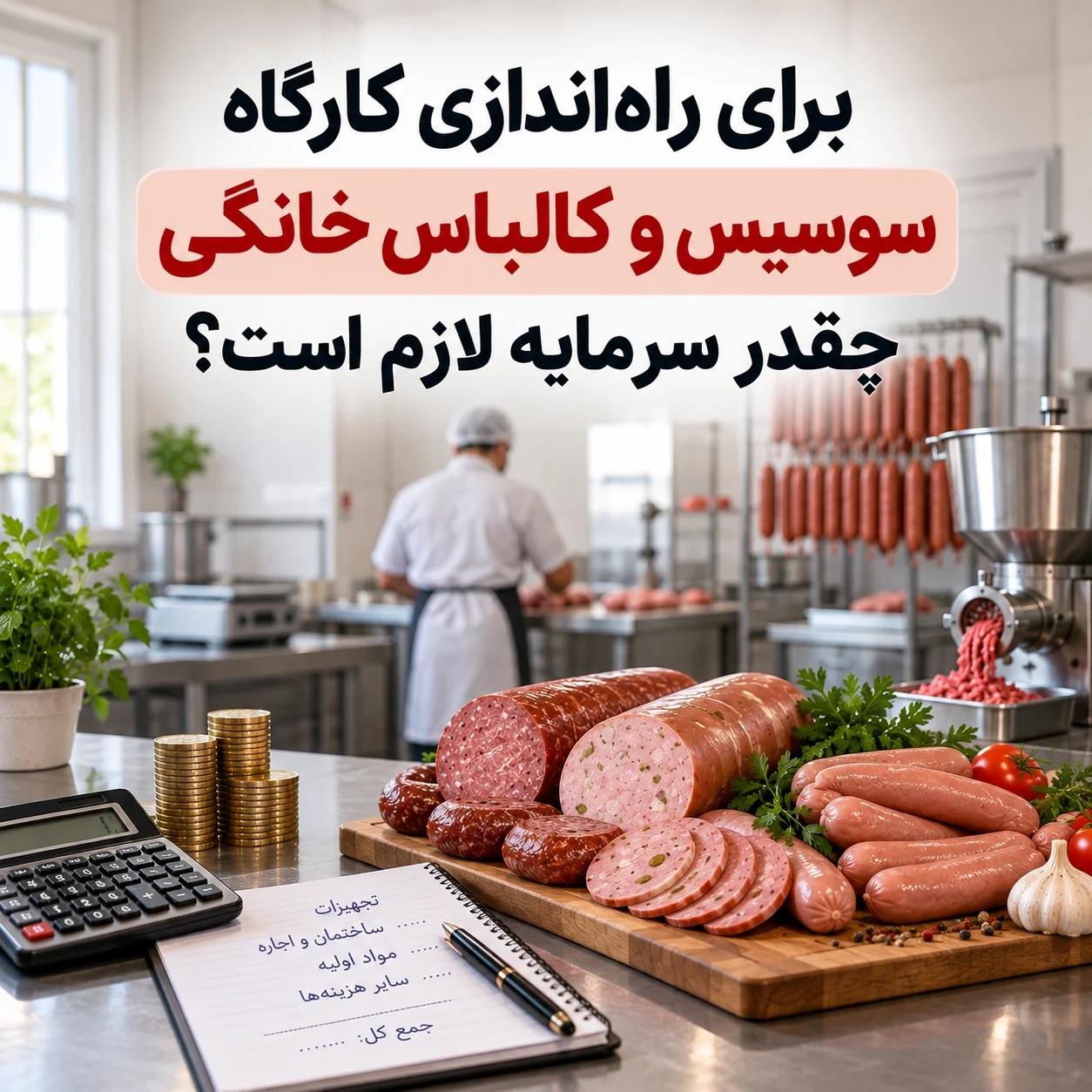 راه‌اندازی کارگاه سوسیس و کالباس خانگی
