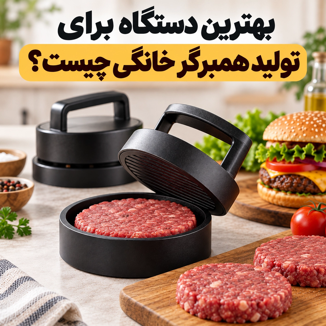 بهترین دستگاه برای تولید همبرگر